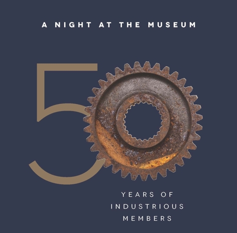 ATG 50th Museum Night Logo: A Night at the Museum - 50 years of industrious members