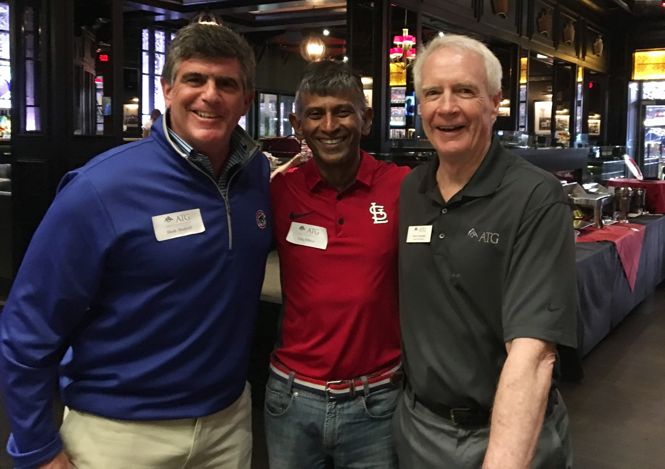 Hank Shulruff, Faiq Mihlar, and Jerry Gorman at 2018 ATG St. Louis Top Member Event