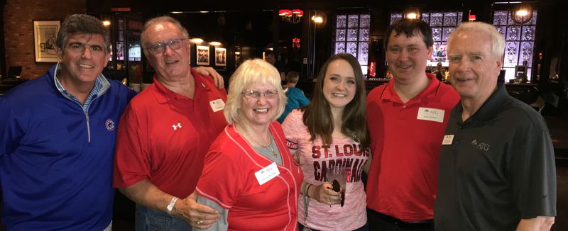 Hank Shulruff, Kent Renshaw, Miranda Renshaw, guests, Jerry Gorman at 2018 ATG St. Louis Top Member Event
