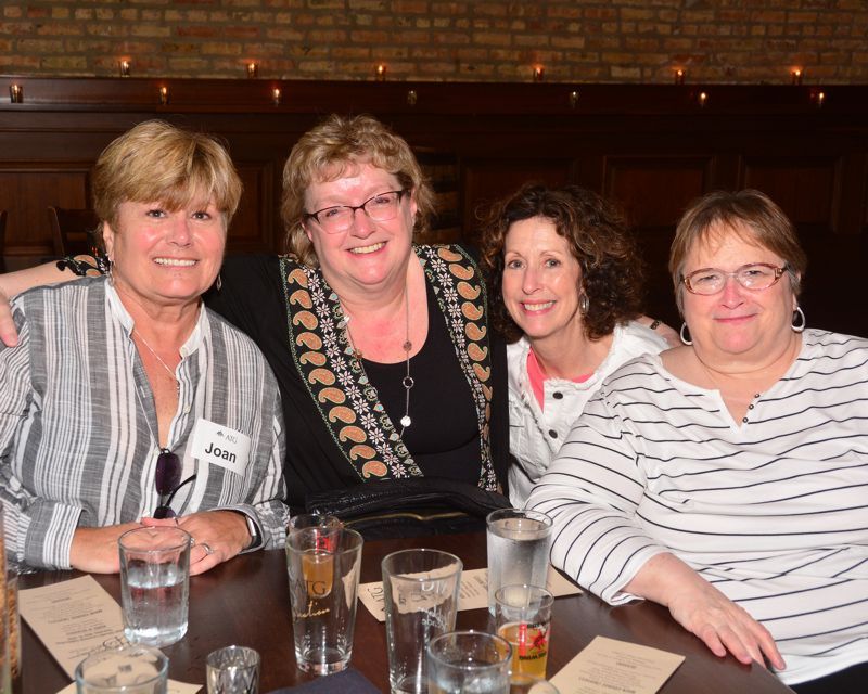 Joan Egan-Halpin, Donna Koss, Marie Duhig, and Janice Beaudry at 2018 Double Decade Luncheon