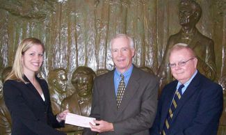 Photo - from left: Christina Brunka, Jerry Gorman, and Ward McDonald