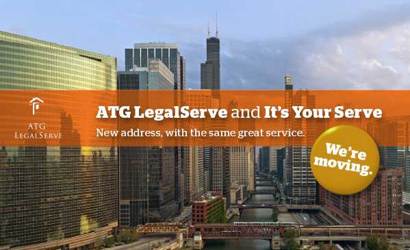ATG LegalServe and It's Your Serve - New address with the same great service