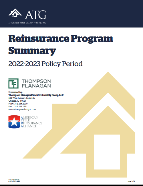 ATG Reinsurance Program Summary Cover